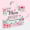 Acrylic Plaque Gifts for Mom Birthday Gift from Daughter Puzzle Shape Plague Sign Pink Flower Mom Acrylic Keepsake for Mom Birthday Thanksgiving C...