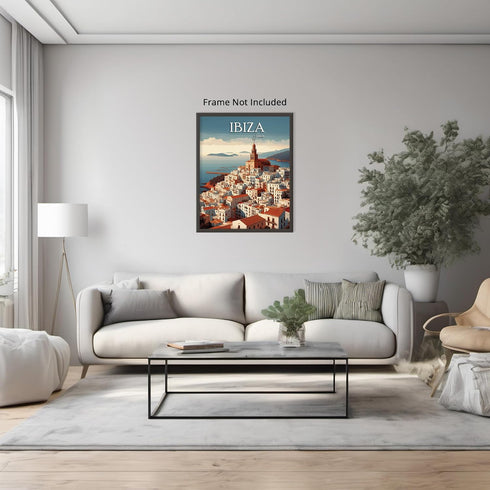 Posterizer 1 pcs-Travel Poster-Ibiza Spain-Adventure Wall Art Gift for Men Women Entrepreneur Teens Decor for Home & Office- unframed wall art...