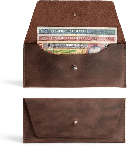 Hide & Drink, Long Utility Pouch Handmade from Full Grain Leather, Stylish Wallet for Carrying and Storing Cash, Coins, Cards...