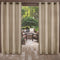 Exclusive Home Biscayne Indoor/Outdoor Two Tone Textured Grommet Top Curtain Panel, 54"x120", Sand, Set of 2...