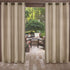 Exclusive Home Biscayne Indoor/Outdoor Two Tone Textured Grommet Top Curtain Panel, 54"x120", Sand, Set of 2...