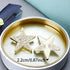 30 PCS Flat Bottom Rhinestones Inlaid Five-Pointed Star Decorative Buttons Alloy Gold Embellishment Decorations Handmade DIY Clothing Gift Party S...
