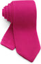 Men's Pointed Knit Tie Necktie Width 2.75 inches Washable Solid Color Shoking Hot Neon Pink...