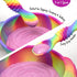 Unbreakable Silicone Non-Slip Bowl and Chew Spoon Set for Babies and Toddlers (Rainbow Swirl)...