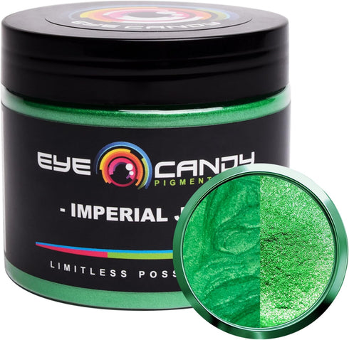 Eye Candy Pigments Premium Green Mica Powder - Imperial Jade (50gr) - for Epoxy, Resin, Soap, Paint, Woodworking, Acrylic Pouring, Bath Bombs, Fis...