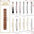 12 Pieces Chinese Calligraphy Brushes Painting Writing Brushes Watercolor Brushes Set Kanji Japanese Sumi Painting Drawing Brushes Kanji Art Brush...