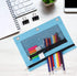 Pencil Pouches, Zipper Binder Pencil Pouch Pen Case With 3 Holes, 3 Ring Zippered Pocket Pencil Pouch for School Office...