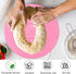 Silicone Baking Mat Cake Mat Round Silicone Baking Mat with Measurements for Cake Turntable Stand Pastry Baking Sheet, Non-Stick and Heat Resistan...