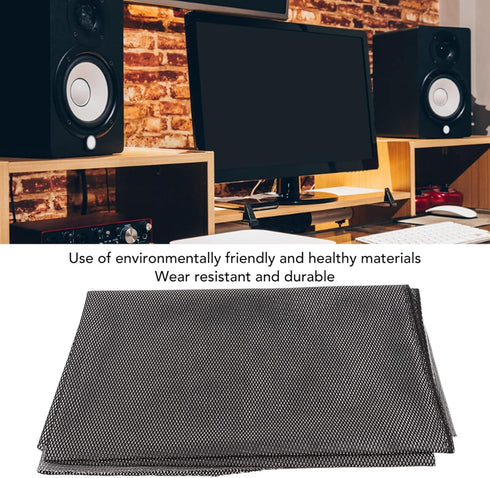 ASHATA Speaker Grill Cloth, 55.1 x 35.8in Speaker Mesh Cloth, Waterproof Breathable Stereo Fabric Speaker Protective Grille Cover/Protector for Ho...