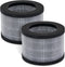 2-Pack MK01 & MK06 Replacement Filter, Compatible with AROEVE MK01 & MK06, ToLife TZ-K1, Kloudi DH-JH01 Air Purifier, 4-in-1 H13 True HEPA & Activ...