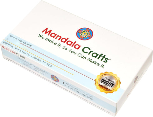 Mandala Crafts Metal Glue in Barrel End Caps, Leather Cord Finding Kit for Kumihimo Jewelry and Tassel Making (6mm End Caps)...