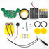 Line Following Robot Kit Smart Robot Assembly Project Kit Obstacle Avoidance Robot with Music DIY Kit Educational Robot Toy, Medium...