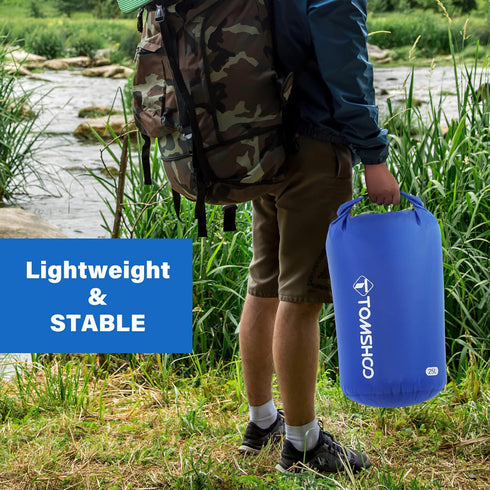 TOMSHOO Dry Bag 3-Pack/5-Pack, Lightweight Waterproof Bags Roll Top Sack Set Keeps Gear Dry for Hiking, Beach, Fishing, Kayaking, Boating, Swimmin...