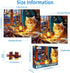 100 Piece Puzzles for Kids Reading Cat Puzzle 100 Piece Puzzles for Adults, Cute Kitten Puzzles 100 Pieces for Adults, 100 Piece Seniors Puzzles K...