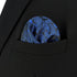 S&W SHLAX&WING Mens Pocket Square for Suit Navy Blue Black Large Size Pattern 12×12 Business...