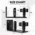 Barn Door Floor Guide - Sliding Barn Door Floor Guide for Bottom Adjustable Roller 8-Setup Options - Quiet Operations, Flush Design with Felt Stri...