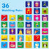 CVC Word Matching Game, 72 PCS CVC Words Memory Matching Cards for Toddlers 36 Pairs Memory Cards Educational Toys for Preschool Boys & Girls 4 5 ...