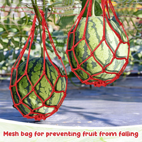 Nuenen 6 Pcs Watermelon Net Melon Hammock Melon Cradle Plant and Garden Supports Pumpkin Support Hanging Bag Protects Watermelons, Honeydew, Squas...