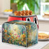Butterfly Vibrant Floral Print Toasters Cover Quilted Toasters Cover Bread Maker Cover Kitchen Small Appliance Cover Toaster Oven Cover, for 2 Sli...