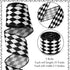 2 Rolls Christmas Checkered Ribbon Black and White Check Ribbon Diamond Check Wired Edge Ribbon Diamond Pattern Decorative Ribbons for Christmas F...