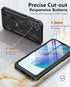 for Samsung Galaxy S21-FE Protective Case: Dual-Layer Military Grade Drop Proof Full Protection Cover with Kickstand | Durable Rugged Shockproof T...