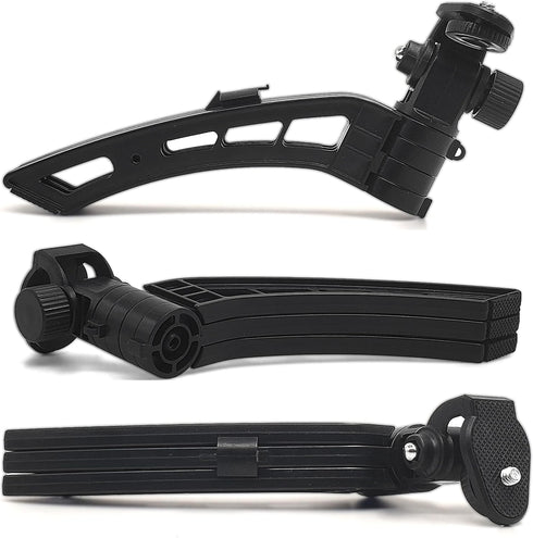 Foldable Mini Tripod Stand for DSLR Cameras and Webcam with 1/4 Thread Padded on Surface and Leg Bottom Light Weight but Heavy Duty for Vlogging a...