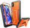 FITO for TCL 30Z / 30 LE Case, Dual Layer Shockproof Heavy Duty Case with Screen Protector, Built-in Kickstand (Orange)...