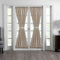Elrene Home Fashions Colette Faux-Silk French Door Window Panel, 54 in x 72 in (1 French Door Panel), Taupe...
