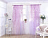 ICYANG Lavender Curtains Lilac Leaf Purple Vine Willow Tulle Room 78.6 x 39.3 Inch Sheer Drape Panel Valances for Living Room Bedroom Balcony Door...