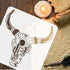 FINGERINSPIRE Cow Skull Painting Stencils 11.8x11.8 inch Plastic Desert Landscape Drawing Painting Stencils Bull Skull & Cactus Sun Pattern Stenci...