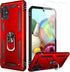 LUMARKE for Galaxy A51 4G Case with Screen Protector,Pass 16ft. Drop Tested Military Grade Protective Phone Cover with Magnetic Ring Kickstand Com...
