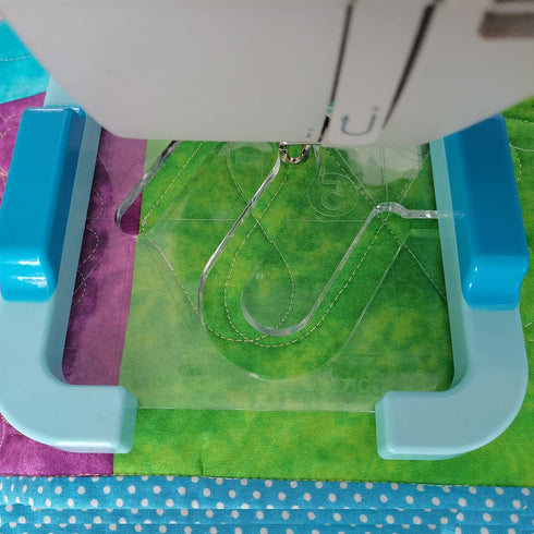 YICBOR Free Motion Quilting Rulers and Templates Series 5 with New Quilting Frame for Domestic Sewing Machine (TK(Q5-06))...