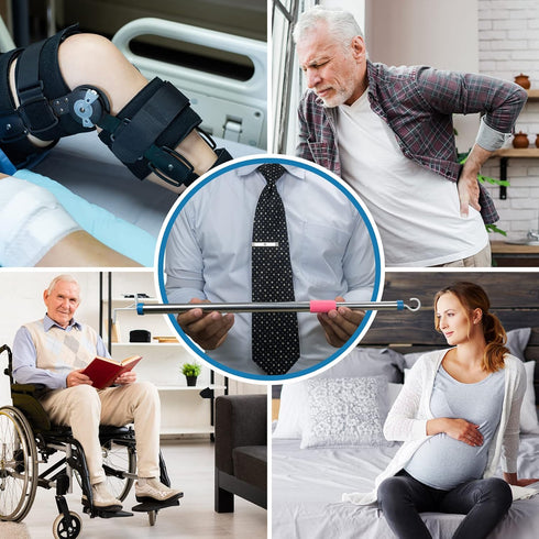 Dressing Stick Fully Adjustable for Long Lengths up to 28.5" - Makes Putting On and Taking Off Clothing Easier, Home Health Aids...