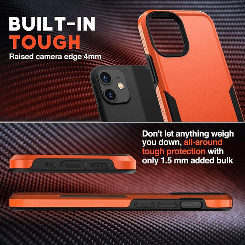 NTG[2023 New Designed for iPhone 11 Case, Heavy-Duty Tough Rugged Lightweight Slim Shockproof Protective Case for iPhone 11 6.1 Inch, Orange...