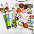 AllGemDiy Teacher Theme Silicone Focal Beads for Pens Characters Teach Pencil Book Focal Beads Silicone Charms Keychain Making Kit Assorted Silico...