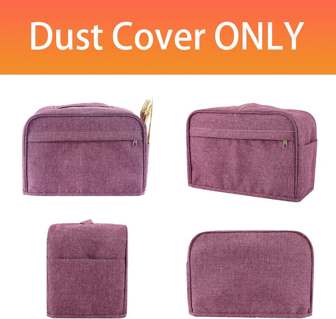 4 Slice Toaster Cover, Toaster Bags with Pockets, Toaster Storage Bag, Appliance Covers For Kitchen Small Appliance, Dust and Fingerprint Protecti...