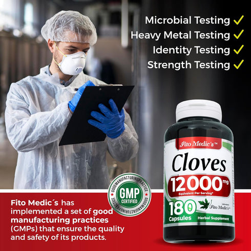 FITO MEDIC'S Lab | cloves | 180 capsules |12000 mg | clove pills | clove extract | Ultra high Absorption. clove supplement |clavos de olor | clove...
