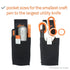 Slice 10516 Tool Holster, Holds Various Tools, Removable Belt Clib, Sturdy and Flexible Pockets, 5 Pockets, Various Sizes, Heavy Duty Industrial U...