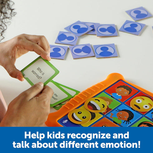 Learning Resources Who's Feeling What?,Social Emotional Learning Games, Communication Games for Kids, Emotion Toys, Feeling Toys for Kids, 49 Piec...