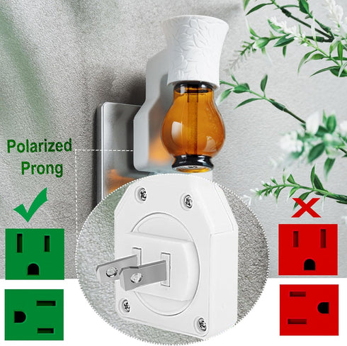 Plug in Oil Diffuser, 1 Pack Blank for DIY Air Freshener Make Unique Home Scent Aromatherapy, Work with Essential Oil, EO+Water, Fragrance Refill ...