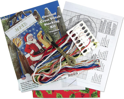 Design Works Crafts Santa's List Counted Cross Stitch Stocking Kit...