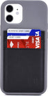 Dockem BIO Wallet Case for iPhone 12 and iPhone 12 Pro: Sensible Materials, Magnetic Mounting & 2 Credit Card Holder Slots (6.1" M2B, Grey and Bla...