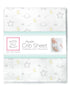 SwaddleDesigns Softest Cotton Muslin Fitted Crib Sheet/Toddler Sheet for Baby Boy & Girl, Goodnight Sterling...