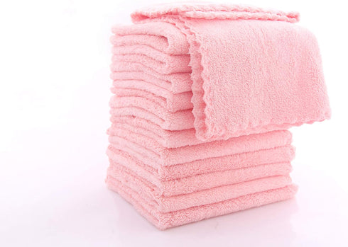 12 Pack Baby Washcloths - Extra Absorbent and Soft Wash Clothes for Newborns, Infants and Toddlers - Suitable for Baby Skin and New Born - Microfi...