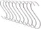 Flat S-Shaped Hanging Hooks - for Kitchen Utensils, Garage or Garden Tools, etc. - Heavy Duty Genuine Solid 304 Stainless Steel - Multi Purpose - ...