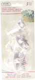 Craft Supplies, Set of 3 Snowflake Sizes: 1 Inch, 1 1/2 and 2 1/4 Inch, white...