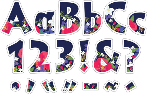 Barker Creek Letter Pop-Outs, 4" Petals, Multicolor Designer Letters for Bulletin Boards, Breakrooms, Reception Areas, Signs, Displays, And More! ...