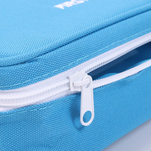 First Aid Bag First Aid Kit Empty Medical Storage Bag Red Trauma Bag for Emergency First Aid Kits Car Workshop Cycling Outdoors (Blue Handle)...