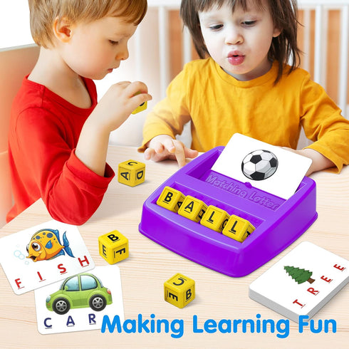 HahaGift Toddler Girl Toys Age 3 4 5 6 7?Matching Letter Game Preschool Learning Educational Toys for Kids 3-8 Year Old Boys Girls, Best Christmas...