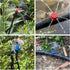 160pcs Two Type 360 Degree Adjustable Irrigation Droppers for 1/4 Inch 4/7mm Tube? Fan Shape and Eight-hole Spray Dripper Micro Drip Sprinklers fo...